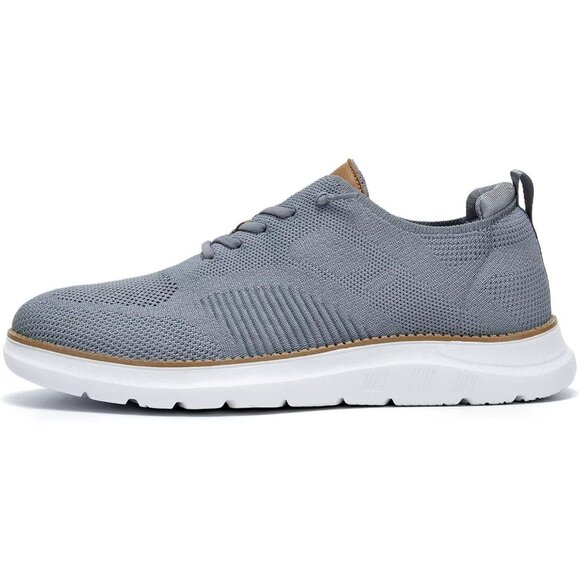 ⚡Men's Z45 Grey Mesh Casual Walking Business Oxfords Work Lightweight Sneakers - Picture 4 of 7